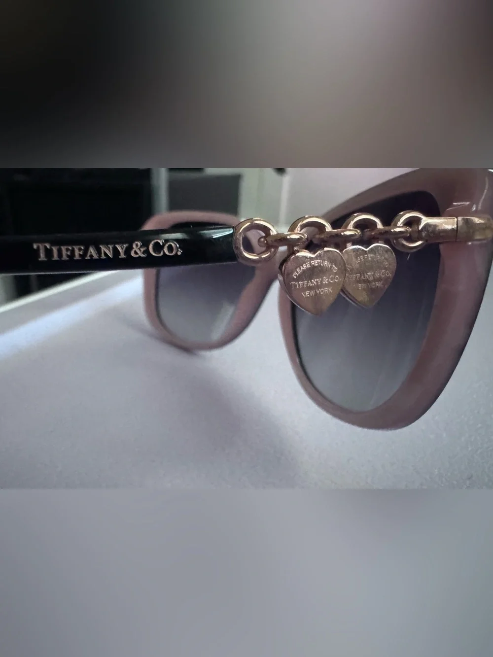Tiffany & Co. Black Gradient Cat-Eye Women's Sunglasses